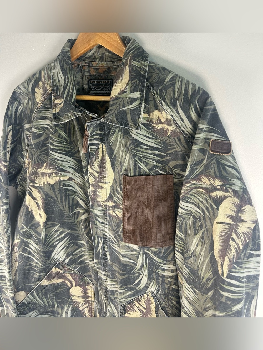 Billabong Garage Collection Men’s Fleck Jacket Sz M Camo Zip Up Corduroy VTG Y2K - Picture 6 of 15